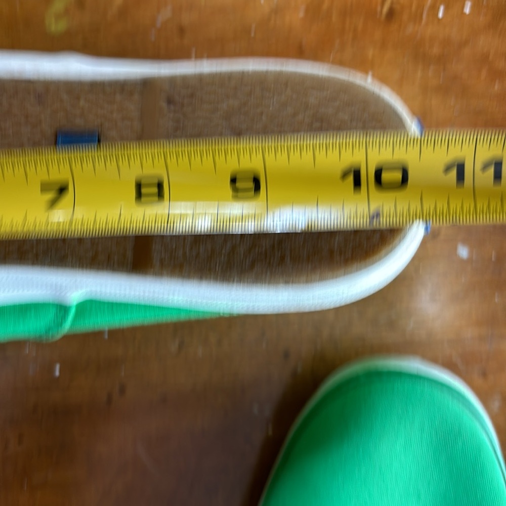 Keds women’s size 9.5 bright green & gingham laces champion oxford tennis shoes - Picture 11 of 11